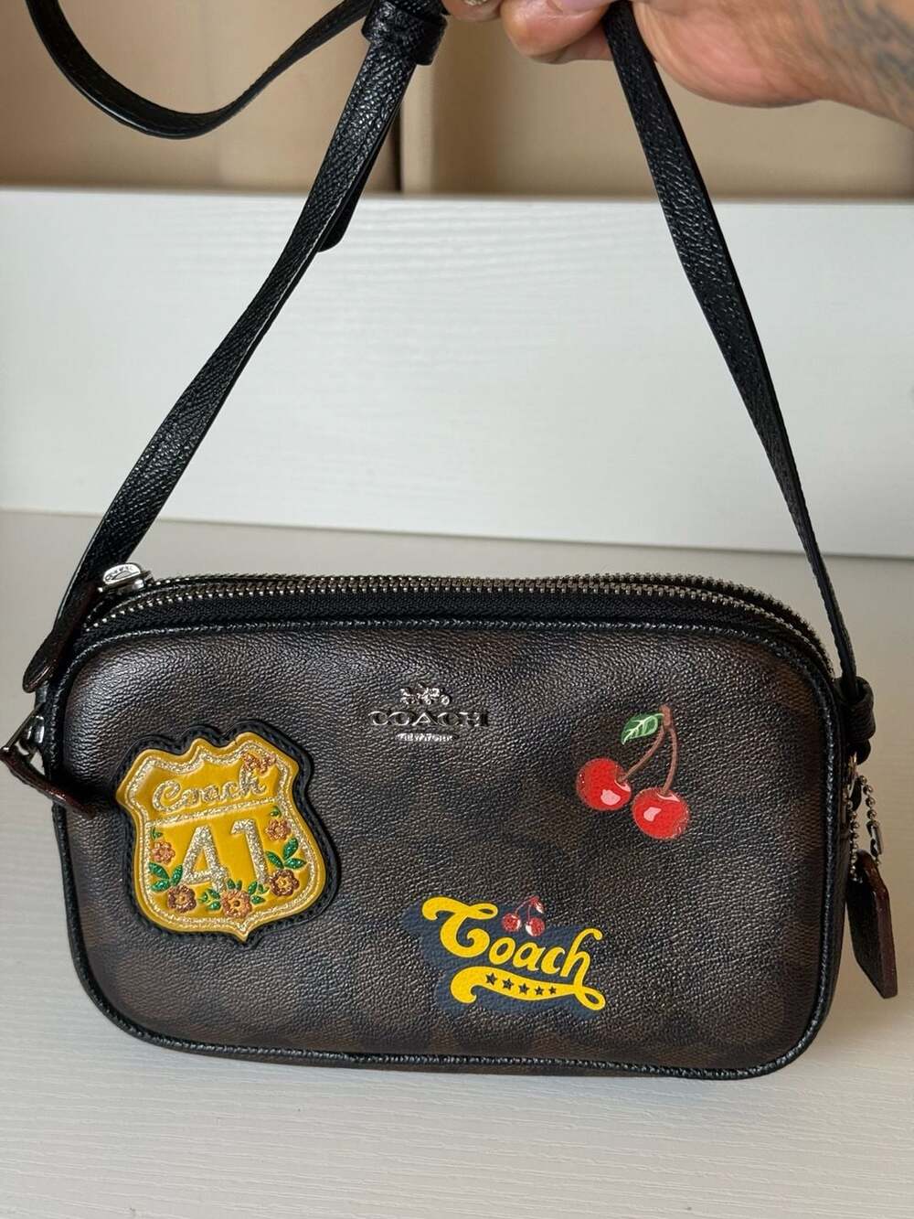 Coach Mini Jamie Camera Bag Signature Canvas Patches